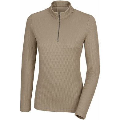 Pikeur Shirt Sports met Rits Soft Taupe