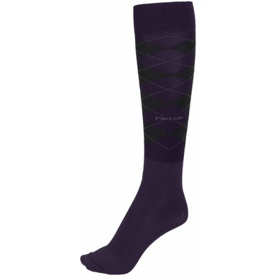 Pikeur Riding Socks Sports Checked  Blueberry 42-46