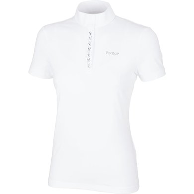 Pikeur T-shirt de Concours Sports Manches Courtes Blanc