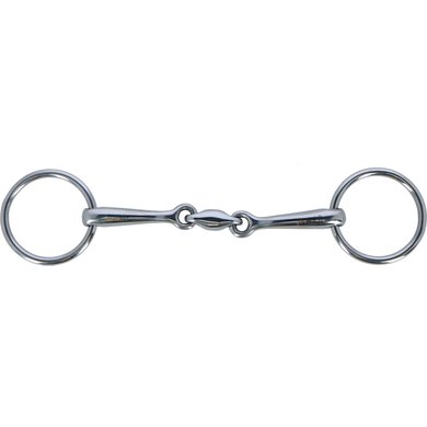 Horka Double Jointed Loose Ring Snaffle Ss 14mm Stainless Steel