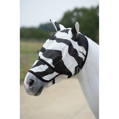 Bucas Buzz-Off Flymask Extended Nose Zebra