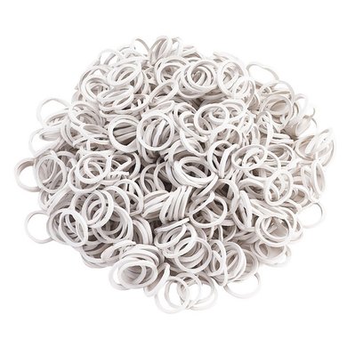 Kerbl Plaiting rubber bands White