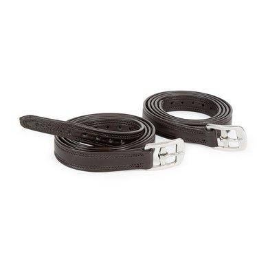 Shires Stirrup Leathers Easy Care Non Stretch Black