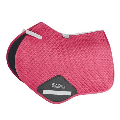 Performance Jumping Saddle Cloth  Suede Raspberry Full