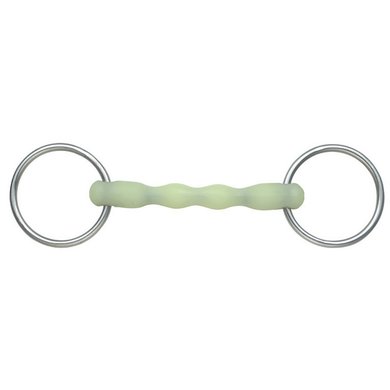Shires Ripple Loose Ring Snaffle Equikind Pale Green