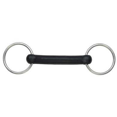 Shires Rubber Mouth Snaffle Flexible Black
