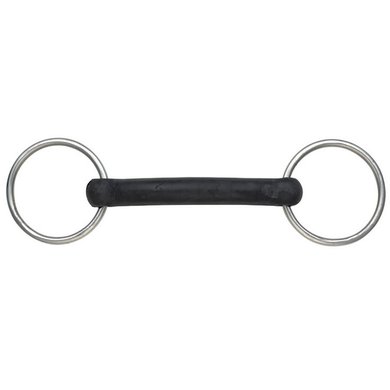 Shires Hard Rubber Mouth Snaffle Black