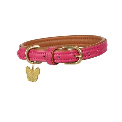 Digby & Fox Collar Leather Pink