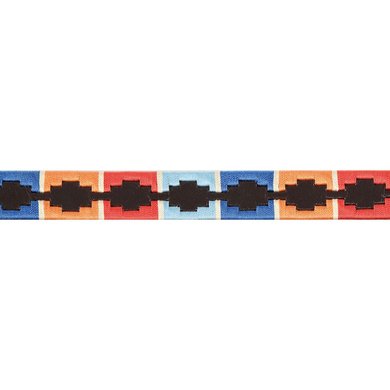 Aubrion Belt Skinny Polo Turquise/Red/Orange/Blue
