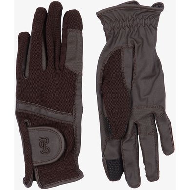 PS of Sweden Riding Gloves Leather Coffee-Brown
