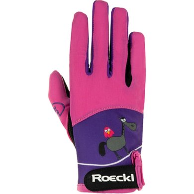 Roeckl Riding Gloves Kansas Lycra Roze 5