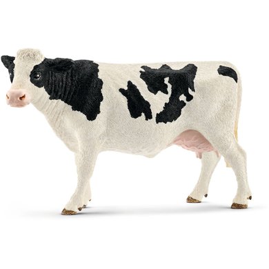 Schleich Statuette Farm World Vache Holstein Gris 12,5x6,2x8,1