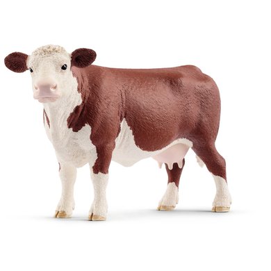 Schleich Statuette Farm World Vache Hereford Gris 14x4x8