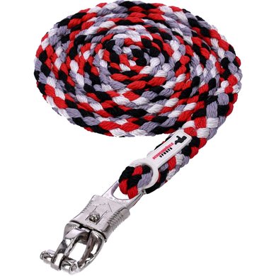 Schockemöhle Corde pour Licol avec Crochet Panique Noir/True Red One Size