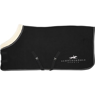 Schockemöhle Couverture Polaire Premium Faux Fur Noir