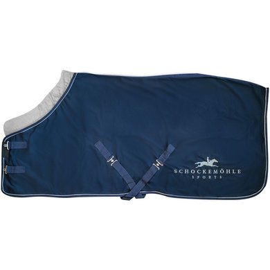 Schockemöhle Couvertures Anti-Transpiration Premium Comfy Fleece Bleu foncé 155/205
