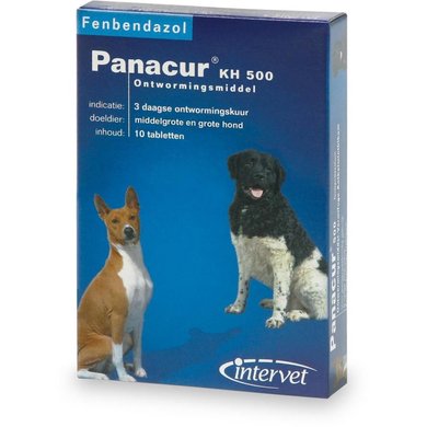 Panacur KH 500mg Hond 10 Tabletten