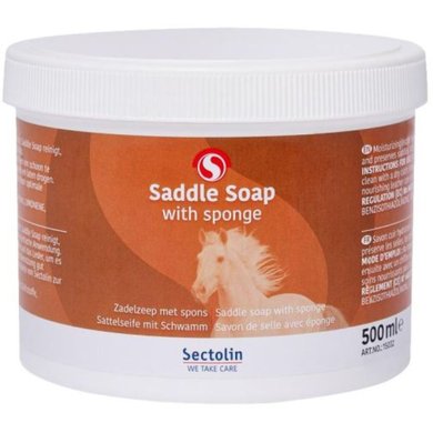 Sectolin Saddle Soap with Sponge 500ml