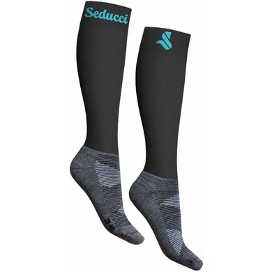 Seducci Socks Pro Wool Iron/Turquoise