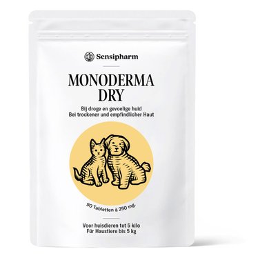 Sensipharm Monoderma Dry - Kleine Huisdieren 90 tabletten