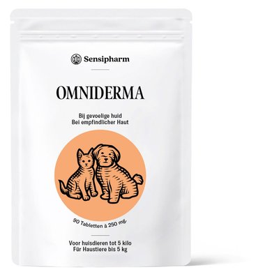Sensipharm Omniderma - Kleine Huisdieren 90 tabl. a 250 mg