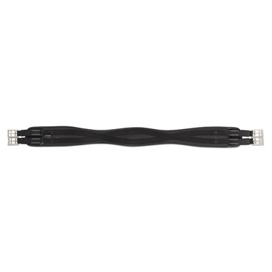 Shires Contour Girth Anti Chafe with Elastic Black