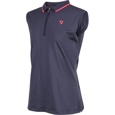 Aubrion by Shires Poloshirt Poise Young Rider Mouwloos Navy