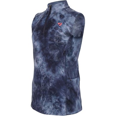 Aubrion by Shires Base Layer Revive Young Rider Sleeveless Navy Tie Dye