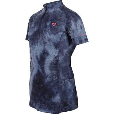 Aubrion by Shires Base Layer Revive Young Rider Short Sleeves Navy Tie Dye