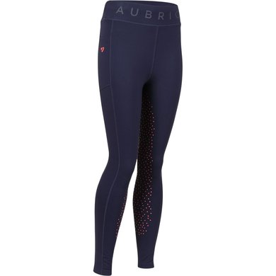 Aubrion by Shires Riding Legging Non Stop Young Rider Navy