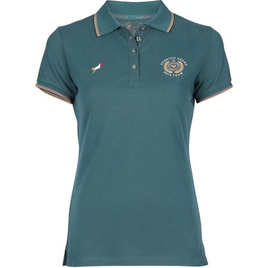 Aubrion by Shires Poloshirt Team Young Rider Groen