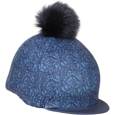 Aubrion by Shires Cap Cover Hyde Park Navy Paisley One Size