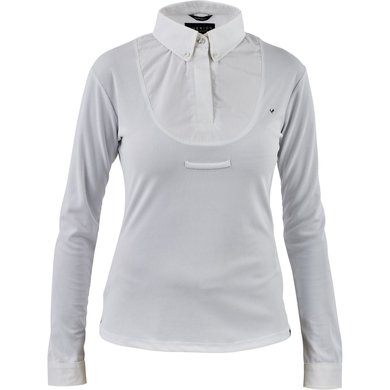 Aubrion by Shires Chemise Tie Young Rider Long Sleeves Blanc