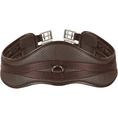 Arma by Shires Girth Anti-Chafe Anatomic with Elastic Brown