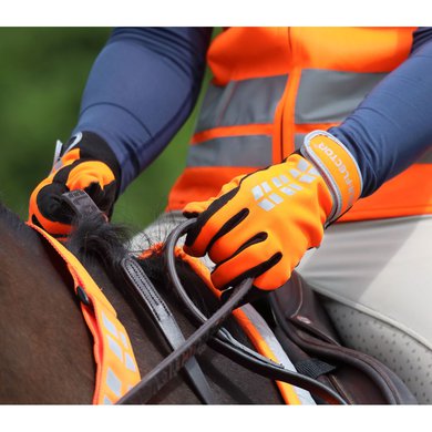 Equi-Flector Riding Gloves Orange