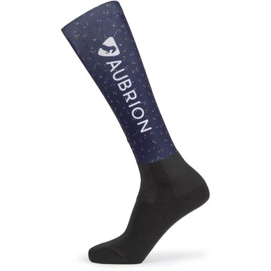 Aubrion Socks Hyde Park XC Young Rider Navy Ditsy One Size - Agradi.com