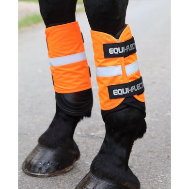 Equi-Flector Arm/been band Reflecterend Oranje One Size