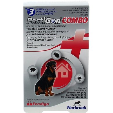 Pestigon Combo XL 40-60kg Hond 3 Pipetten