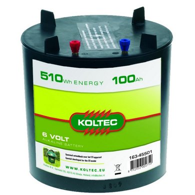 Koltec ALKALINE 100Ah Trockenbatterie für WZG Koltec ST 6V Weidezaunbatterie 