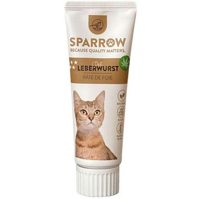 Sparrow Pet Leverworst Pasta met CBD voor Katten 75g