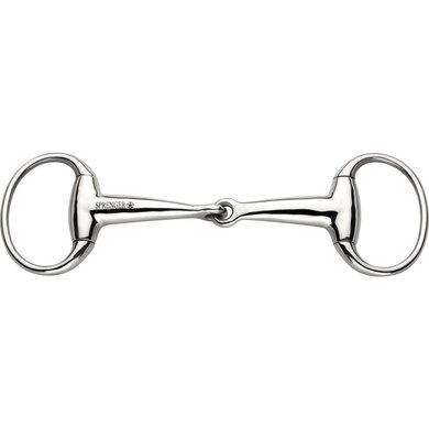 Sprenger Eggbut Snaffle Hollow Mouthpiece Stainless Steel 18mm Single Snaffle