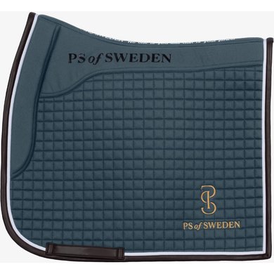 PS of Sweden Saddlepad Elite Edge Dressage Storm Blue Full