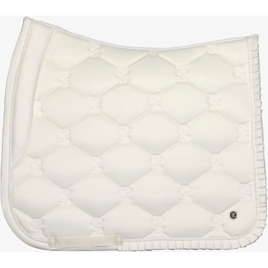 PS of Sweden Saddlepad Ruffle Pearl Dressage Off-white