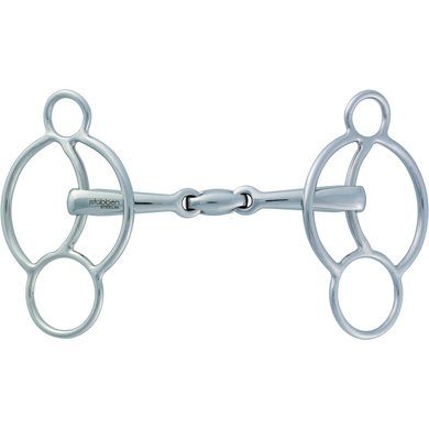 Stübben 3-Ring Snaffle Easy Control Stainless Steel RVS