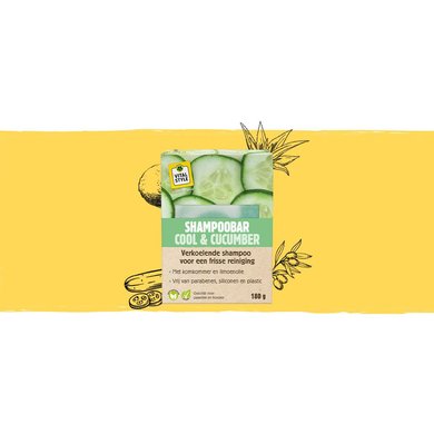 VITALstyle Barre de Shampooing Cool & Cucumber 180g