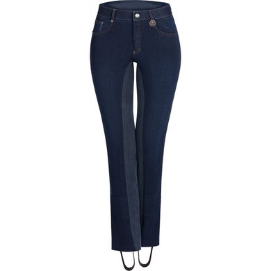 ELT Pantalon d'Équitation Jodhpur Dorit Jeans Blue/Nightblue