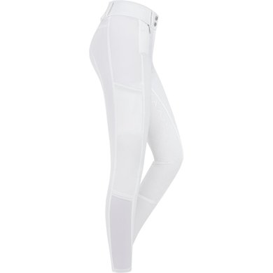 ELT Pantalon d'Équitation Micro Sport High Waist Silicone Blanc