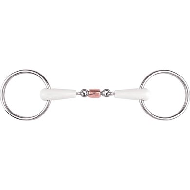 Waldhausen Loose Ring Snaffle Equimouth Copper Roll 17mm Double Jointed 14,5cm
