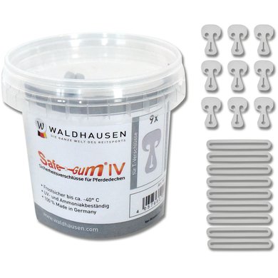 Waldhausen Veiligheidssluiting Safe-Gum Zilvergrijs
