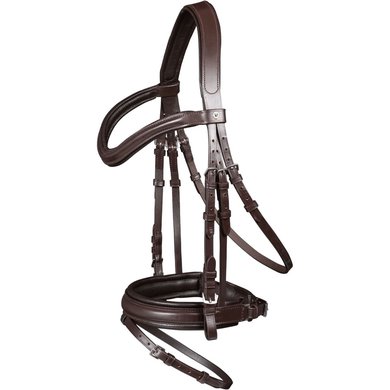 Waldhausen Snaffle Bridle X-Line Stockholm Swedish Combined Brown
